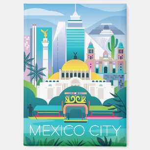 Mexico-Stad Koelkastmagneet Magneet