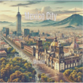 Mexico-Stad Mexico 3 inch Vinyl Sticker (Voorkant)