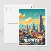 Mexico-Stad Mexico Beroemde reisplekken Briefkaart (Voorkant / Achterkant)