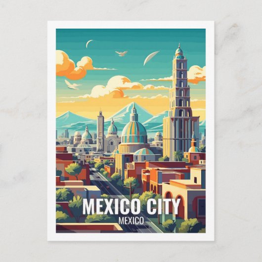 Mexico-Stad Mexico Beroemde reisplekken Briefkaart (Voorkant)