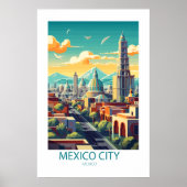 Mexico-Stad Mexico Beroemde reisplekken Poster (Voorkant)