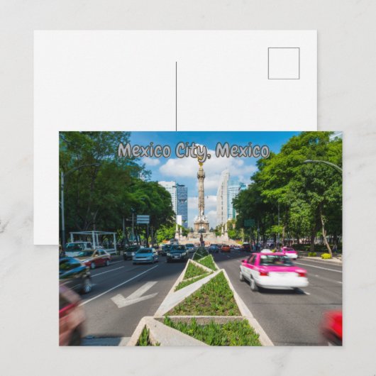 Mexico-stad, Mexico-Briefkaart Briefkaart (Voorkant / Achterkant)