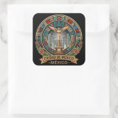 Mexico-Stad Mexico Centraal-Amerika Vierkante Sticker (Tas)