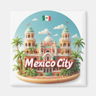 Mexico-Stad Mexico Reisgeschenk Voor Ontdekkingsre Magneet