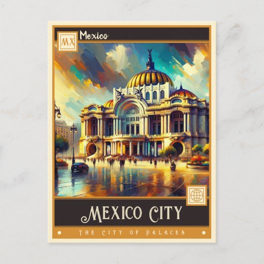 Mexico-Stad, Mexico |  schilderij Briefkaart (Voorkant)