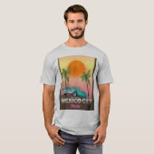 Mexico-stad, mexico-vakantie-poster t-shirt (Voorkant volledig)