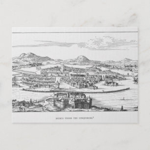Mexico-stad onder de veroveraar briefkaart