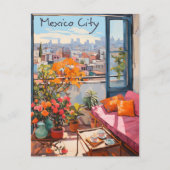 Mexico-Stad Reis Stad Schilderen Esthetisch Briefkaart (Voorkant)