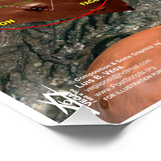 Mexico-Stad Sterrenkaart Perfect Poster (Hoek)