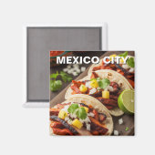 Mexico-Stad Tacos al pastor Magneet (Voorkant / Achterkant)