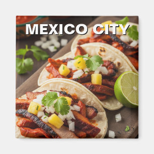 Mexico-Stad Tacos al pastor Magneet