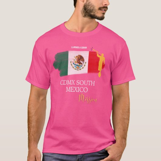 Mexico-Stad Zuid CDMX Mormon LDS Missie T-shirt (Voorkant)