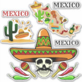 MEXICO STICKERS (Voorkant)
