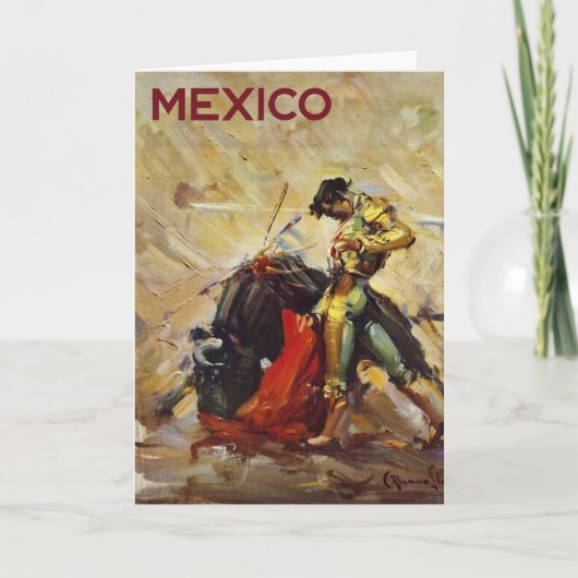 Mexico Stierenvechter Kaart (Voorkant)