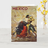 Mexico Stierenvechter Kaart (Gele Bloem)