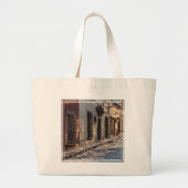 Mexico Straat met kinderkopjes Grote Tote Bag (Voorkant)