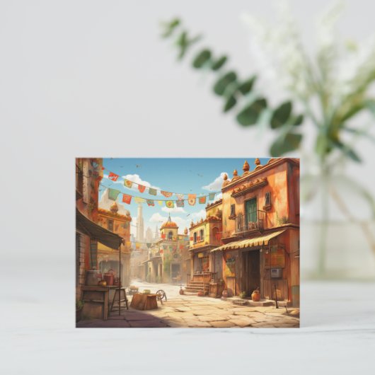 Mexico Streets Briefkaart (Staand voorkant)