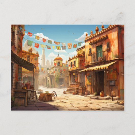 Mexico Streets Briefkaart (Voorkant)