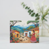 Mexico Streets Briefkaart (Staand voorkant)