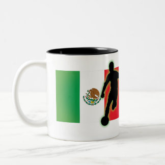 Mexico Striker 4 en Mexico Striker 3 Tweekleurige Koffiemok