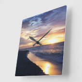 Mexico Sunrise op het strand Vierkante Klok (Hoek)