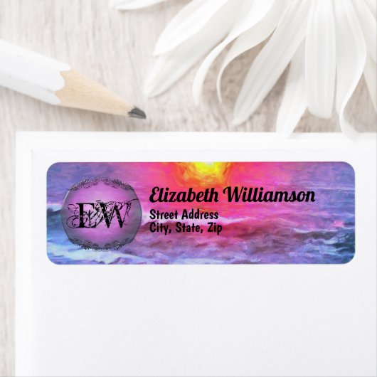 Mexico Sunset 0909 Adres Etiket (Insitu)