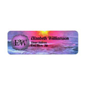 Mexico Sunset 0909 Adres Etiket (Voorkant)