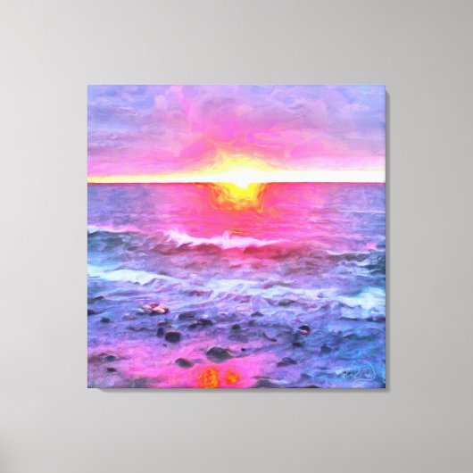 Mexico Sunset 0909 Art Canvas Afdruk (Voorkant)