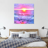Mexico Sunset 0909 Art Canvas Afdruk (Insitu (Slaapkamer))