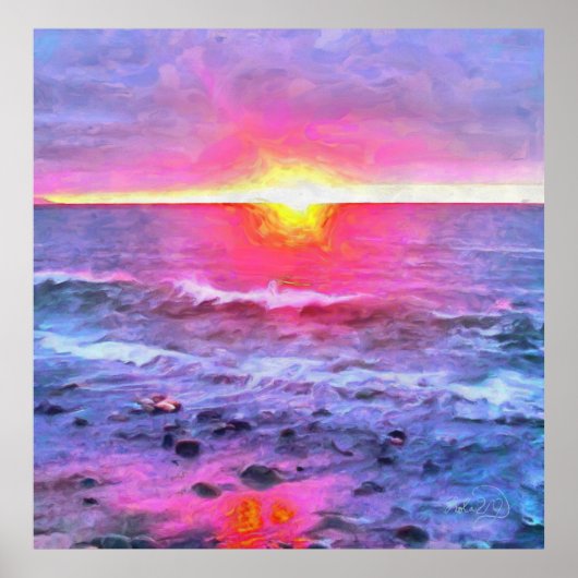 Mexico Sunset 0909 Art Print (Voorkant)