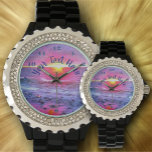 Mexico Sunset 0909 Horloge<br><div class="desc">Het schilderen "Mexico Sunset 0909"Collectie Personaliseert zich op de productpagina of klikt de "Customize"knoop voor meer ontwerpopties. Ontwerp gemaakt van mijn schilderij "Mexico Sunset 0909", waarin een van de vele mooie zonsondergangen op de Banderas Bay in Puerto Vallarta, Mexico, wordt opgenomen. Overeenkomende producten zijn beschikbaar in dit collectie.</div>
