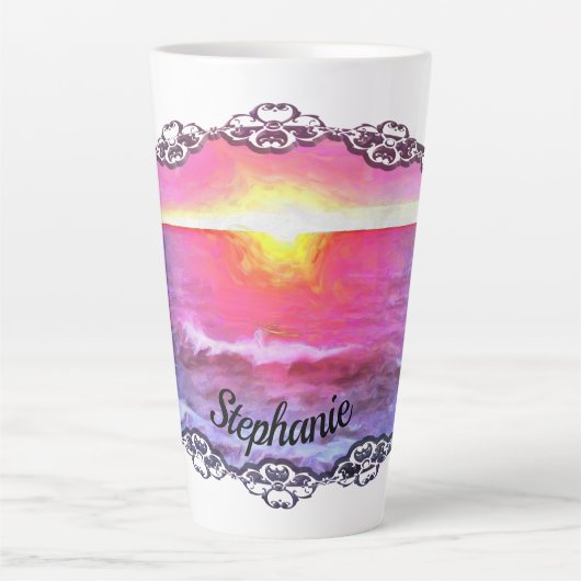 Mexico Sunset 0909 Latte Mok (Voorkant)