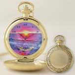 Mexico Sunset 0909 Zakhorloge<br><div class="desc">Het schilderen "Mexico Sunset 0909"-Collectie personaliseert op de productpagina of klikt op de knop "Aanpassen" voor meer ontwerpopties Buiten de behuizing - Goud of zilver. Ontwerp gemaakt van mijn schilderij "Mexico Sunset 0909", waarin een van de vele mooie zonsondergangen op de Banderas Bay in Puerto Vallarta, Mexico, wordt opgenomen. Overeenkomende...</div>
