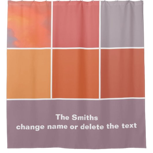 Mexico Sunset Colors Douchegordijn (Voorkant)