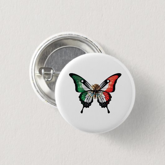Mexico Swallowtail Vlinder Vlag Ronde Button 3,2 Cm (Voorkant /achterkant)