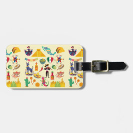 Mexico Symbolen Bagagelabel