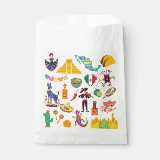 Mexico Symbolen Bedankzakje (Voorkant)