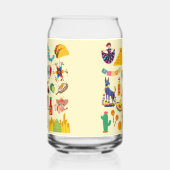 Mexico Symbolen Blikvorm Glas (Links)