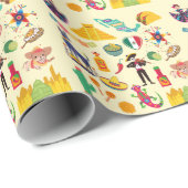 Mexico Symbolen Cadeaupapier (Rol Hoek)