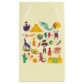 Mexico Symbolen Klein Cadeauzakje (Achterkant)