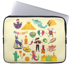 Mexico Symbolen Laptop Sleeve