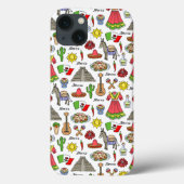 Mexico | Symbolen Patroon Case-Mate iPhone Case (Achterkant)
