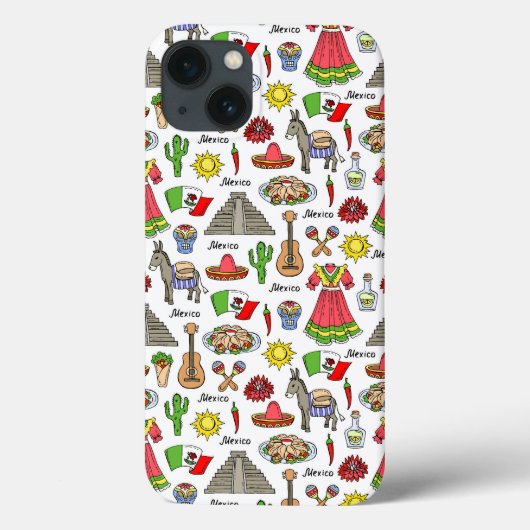 Mexico | Symbolen Patroon Case-Mate iPhone Case (Achterkant)