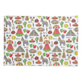 Mexico | Symbolen Patroon Kussensloop (Achterkant-Links)