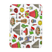 Mexico | Symbolen Patroon Magneet (Verticaal)