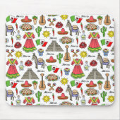 Mexico | Symbolen Patroon Muismat (Voorkant)