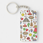 Mexico | Symbolen Patroon Sleutelhanger (Voorkant)