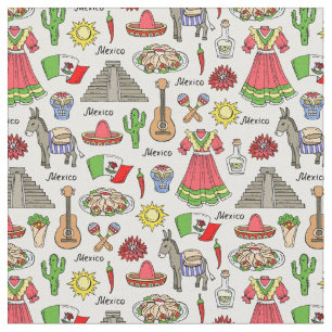 Mexico   Symbolen Patroon Stof