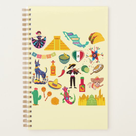 Mexico Symbolen Planner (Voorkant)