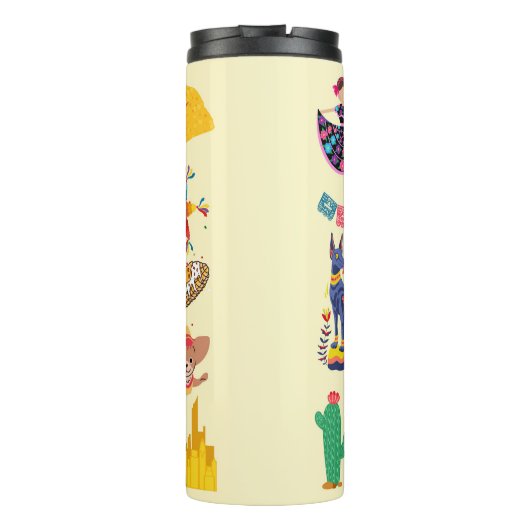 Mexico Symbolen Thermosbeker (Achterkant)